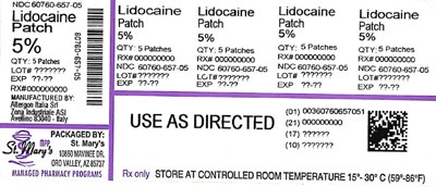 657-05 (Lidocaine Patch 60760 657 05)